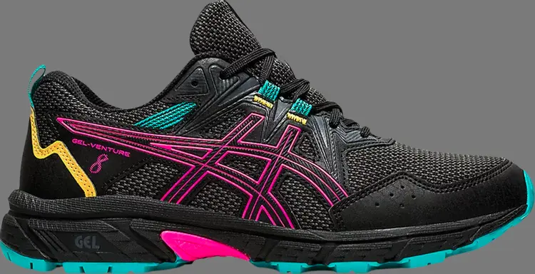 

Кроссовки wmns gel venture 8 'black pink glo' Asics, черный