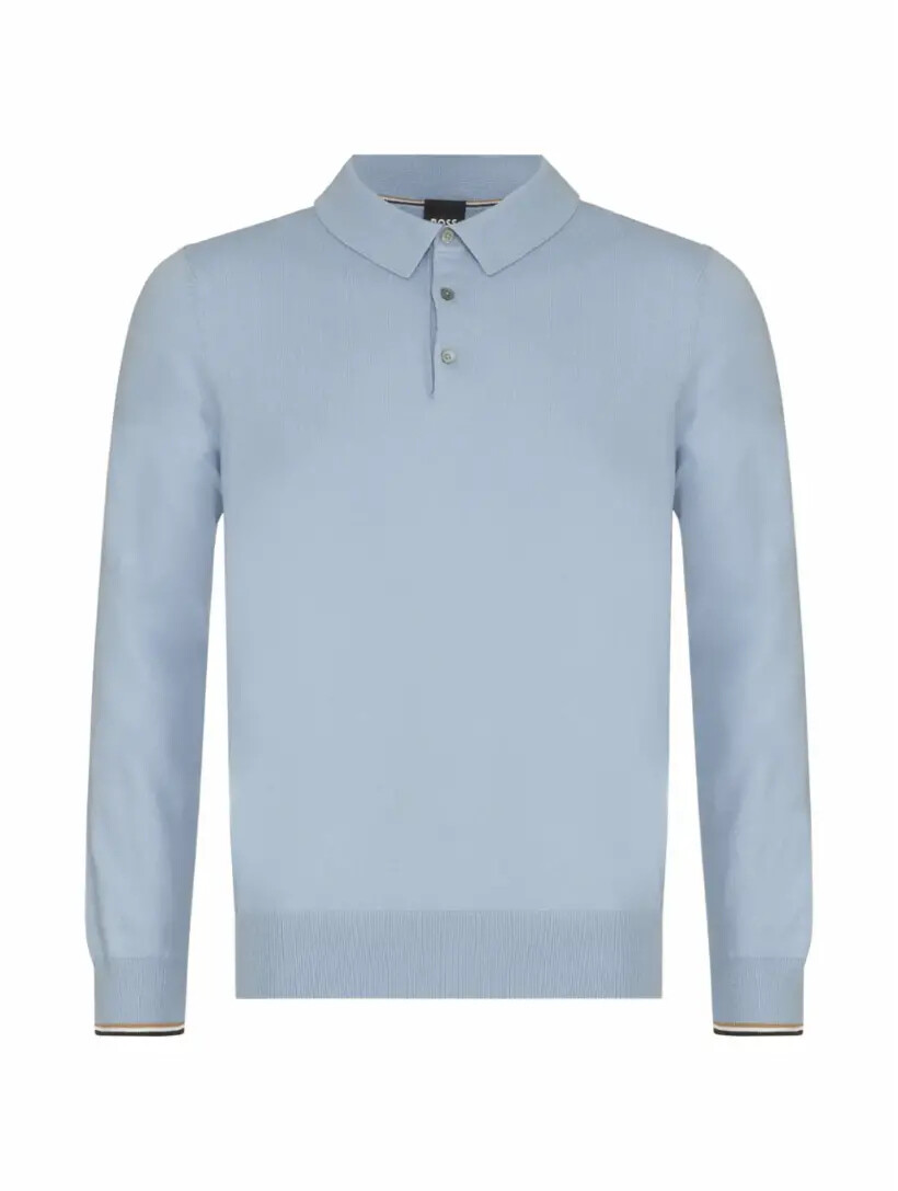 

Хлопковое поло с длинными рукавами Hugo Boss