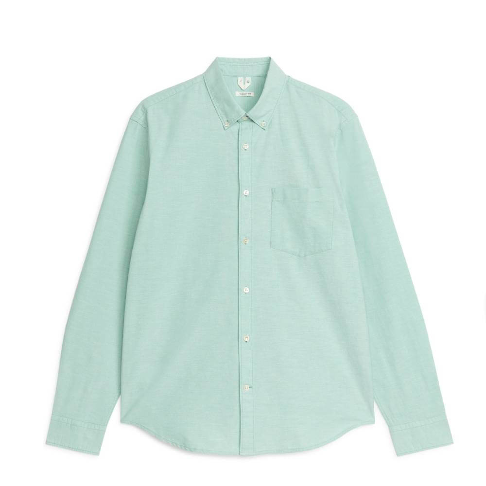 Рубашка ARKET Oxford, светло-зеленый