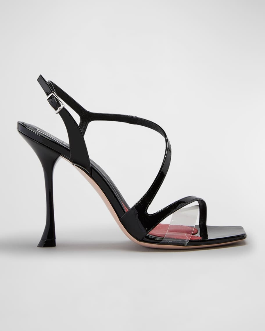 

Лакированные сандалии с ремешком на пятке Roger Vivier