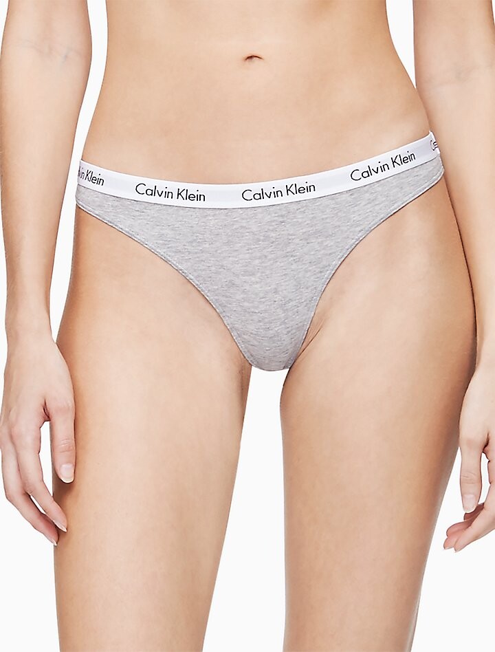 

Хлопковые трусики с логотипом Calvin Klein, серый