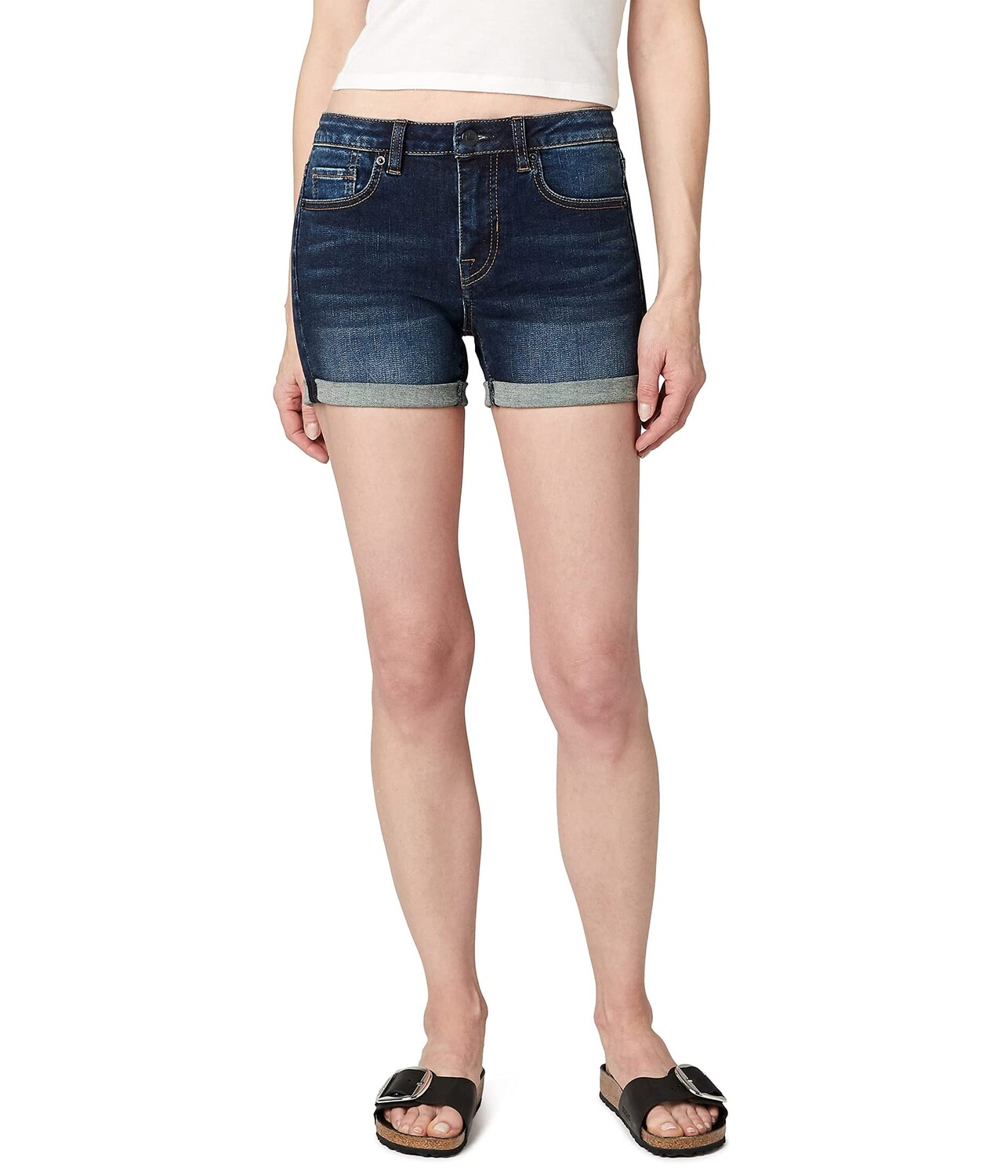 Шорты Buffalo David Bitton, Carla Mid-Rise Shorts in Antique Sanded