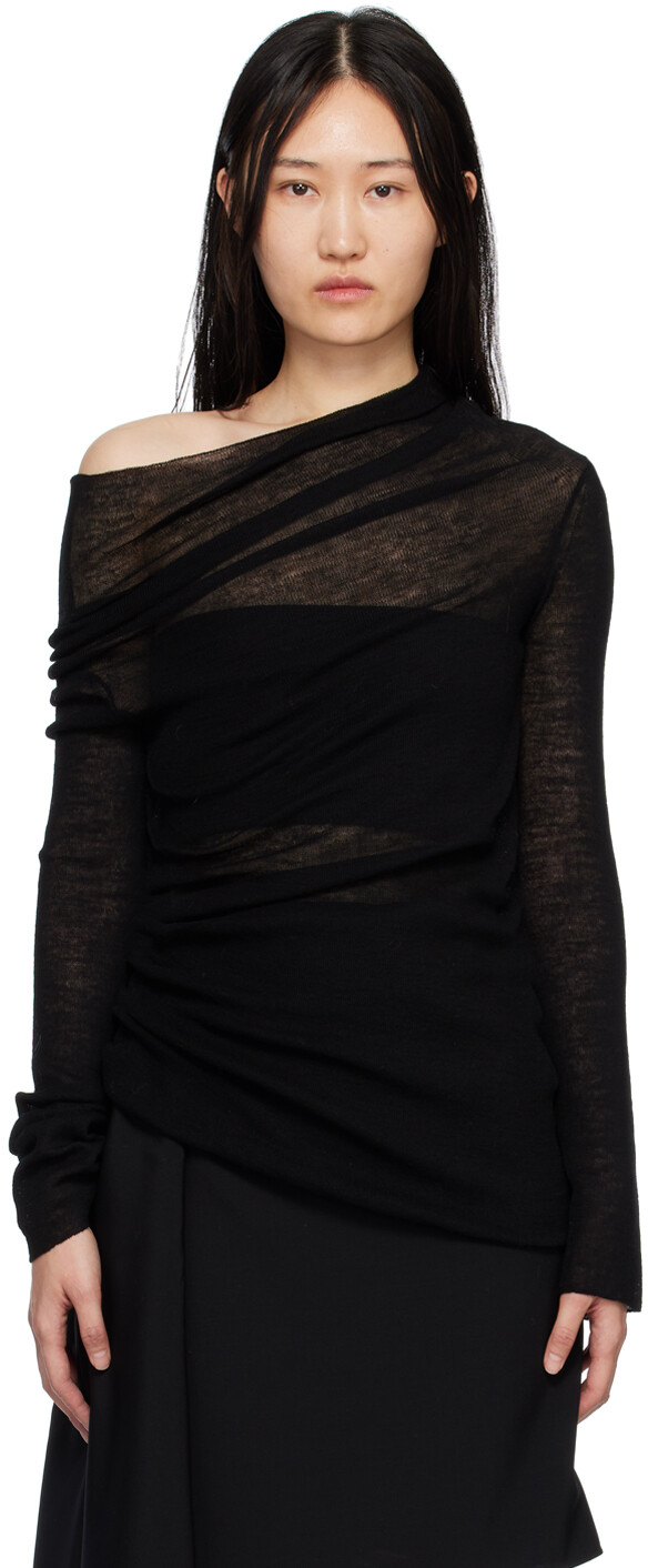 

Черная водолазка Tizziana Ann Demeulemeester, Черный
