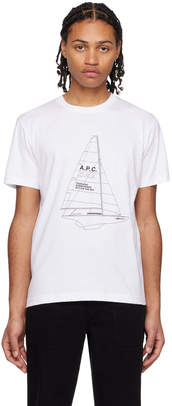 

Белая футболка «Жанно» A.P.C., Белый