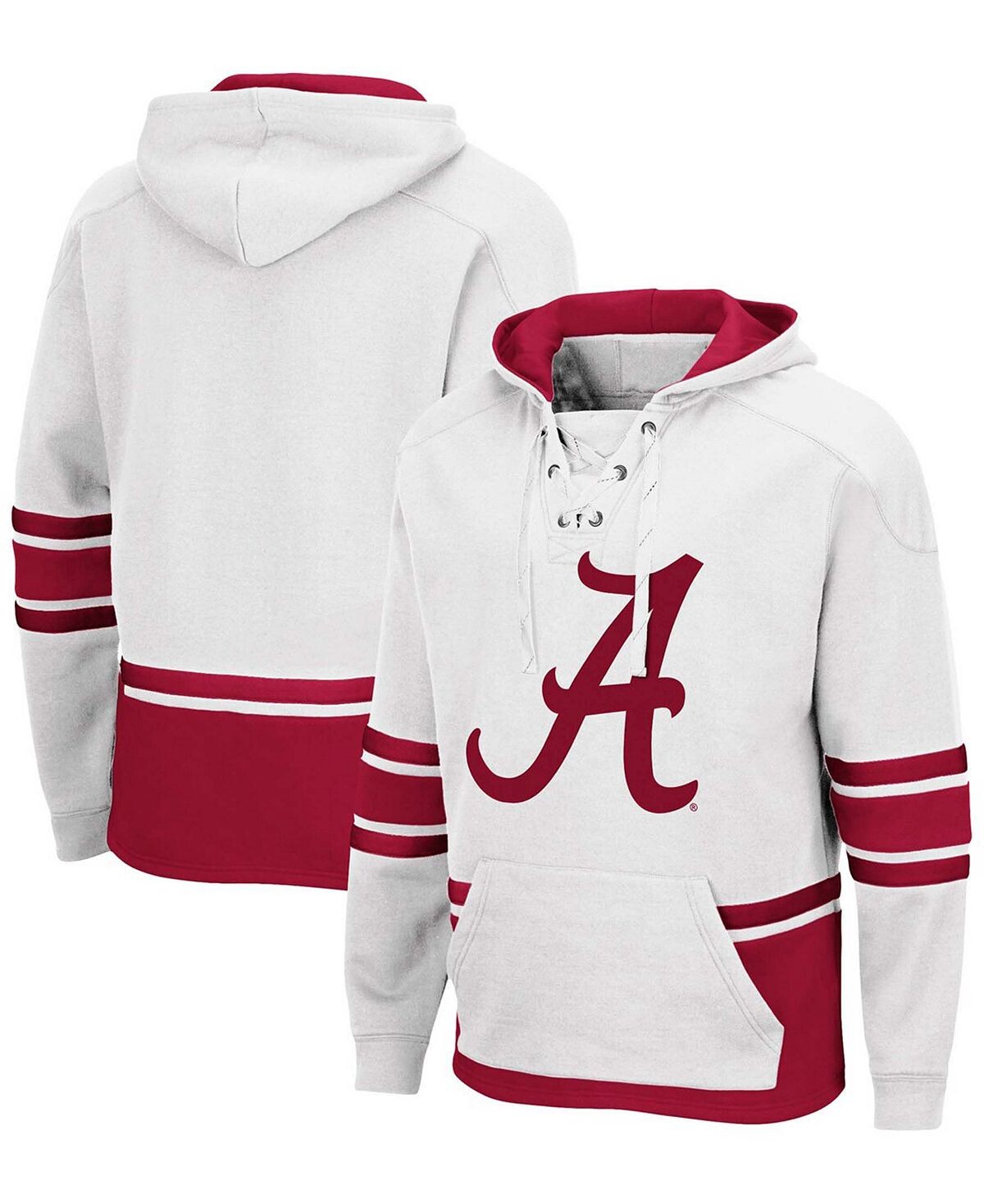 

Мужская белая толстовка с капюшоном alabama crimson tide hockey 3.0 pullover Colosseum, белый