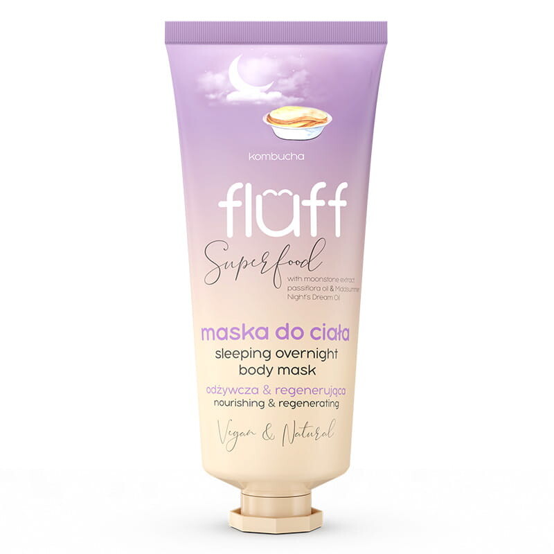 

Fluff Sleeping Overnight Body Mask питательная и регенерирующая маска для тела из чайного гриба 150мл