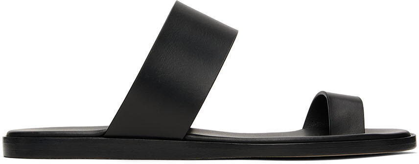 

Черные минималистские сандалии Common Projects