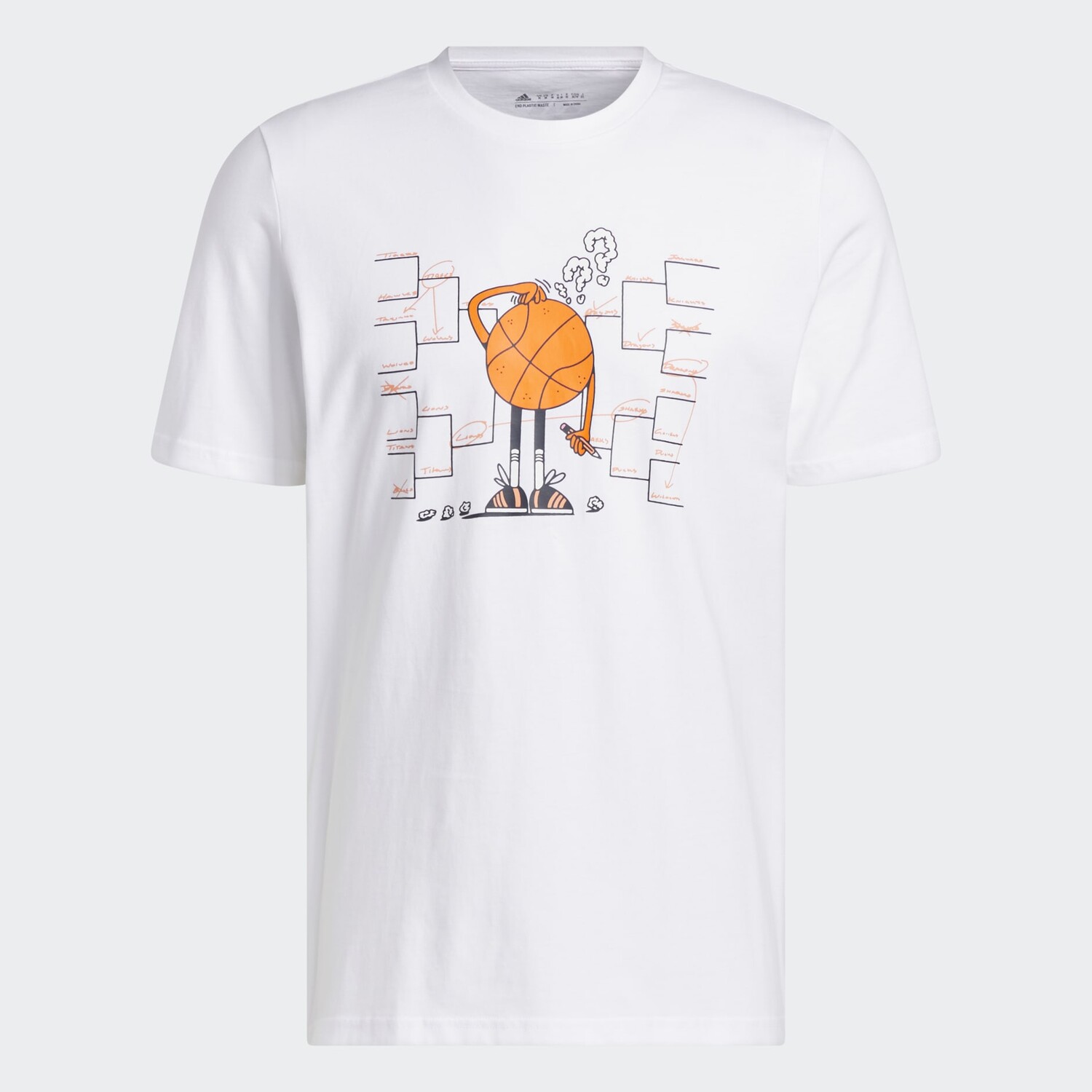 

Футболка Adidas Lil Stripe Spring Break Graphic Short Sleeve Basketball, белый/розовый