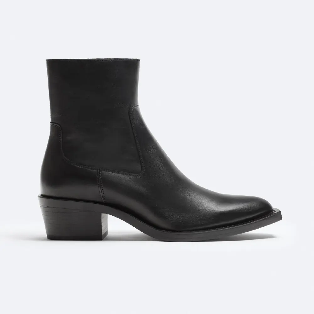 Сапоги Zara X Studio Nicholson Leather Cowboy, серый