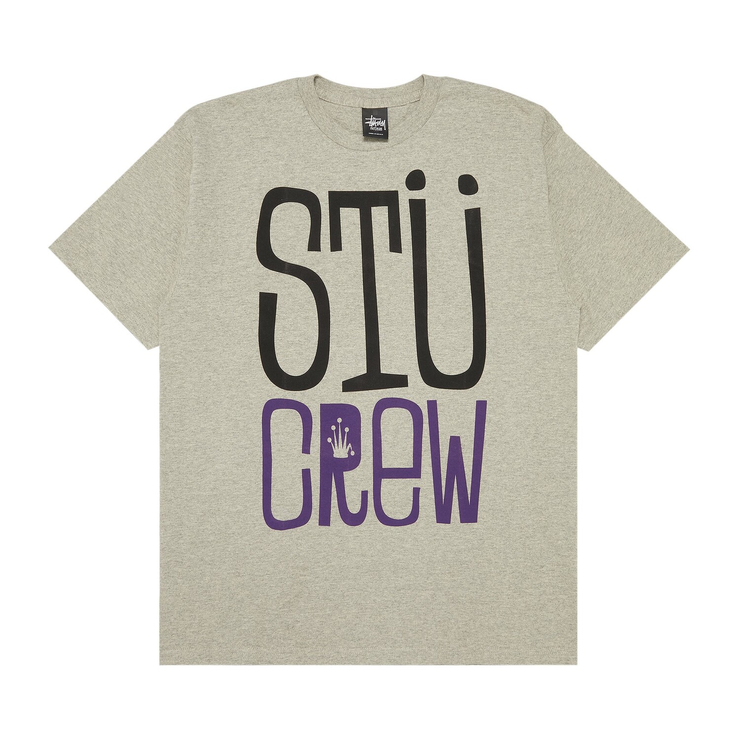 

Футболка Stussy STU Crew, Серый вереск
