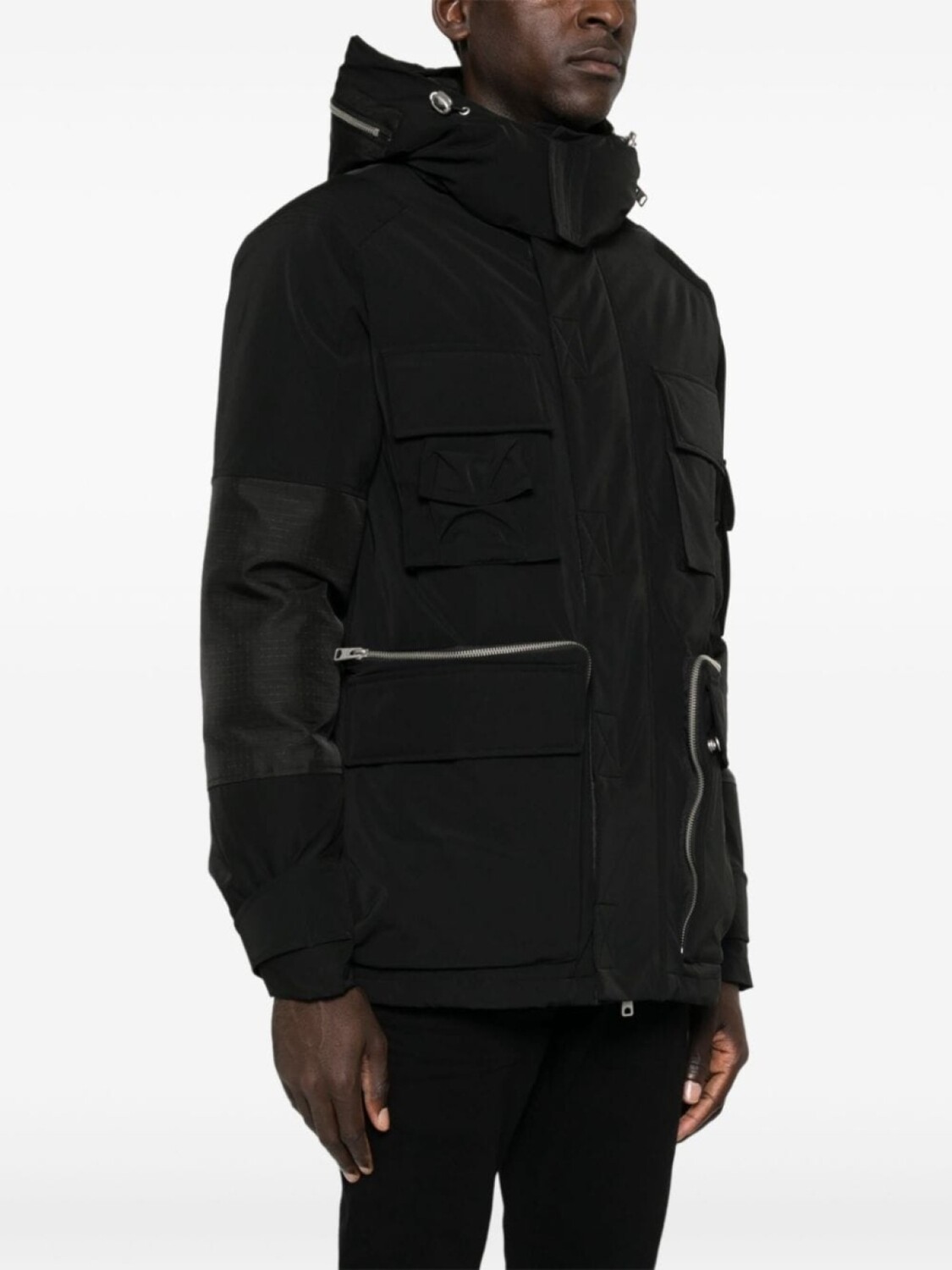 

AllSaints пуховик с капюшоном Orbit, черный