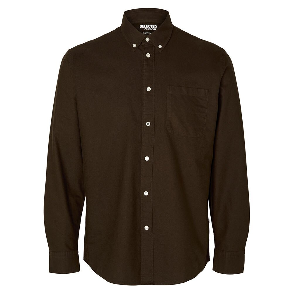 

Рубашка Selected Regrick Oxford Flex, зеленый