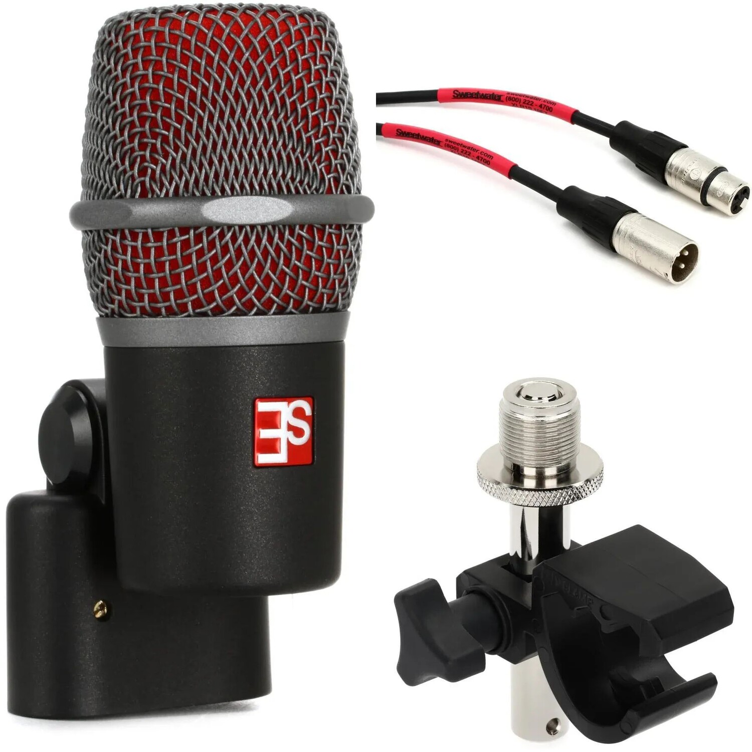 

Комплект sE Electronics V Beat Supercardioid Dynamic Drum Microphone с зажимом и кабелем