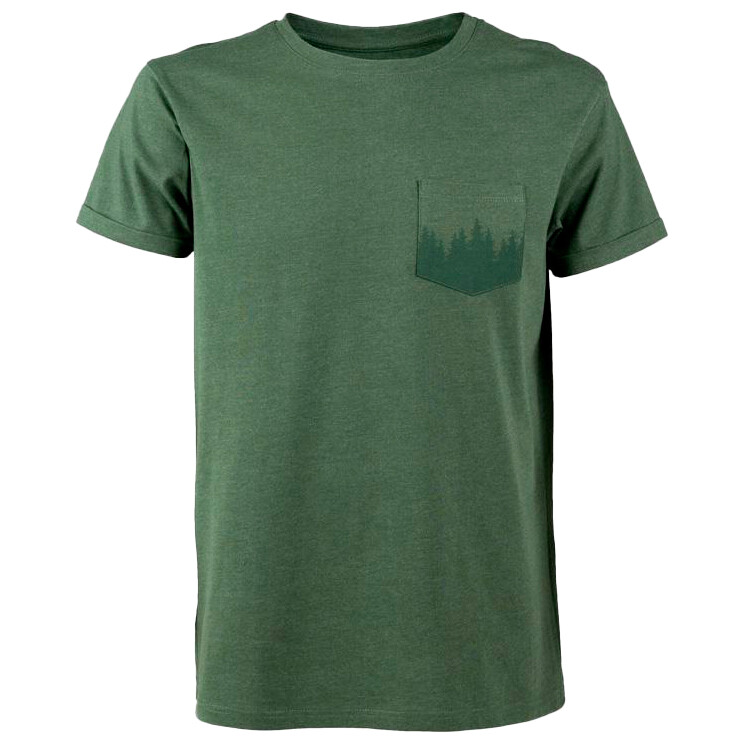 

Футболка Nikin Treeshirt Pocket Forest, цвет Olive Melange
