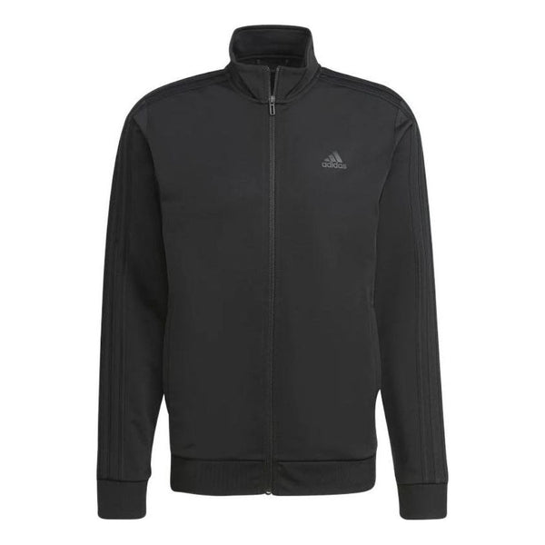 Куртка Men's adidas Essentials Solid Color Chest Logo Printing Zipper Sports Jacket Black, черный