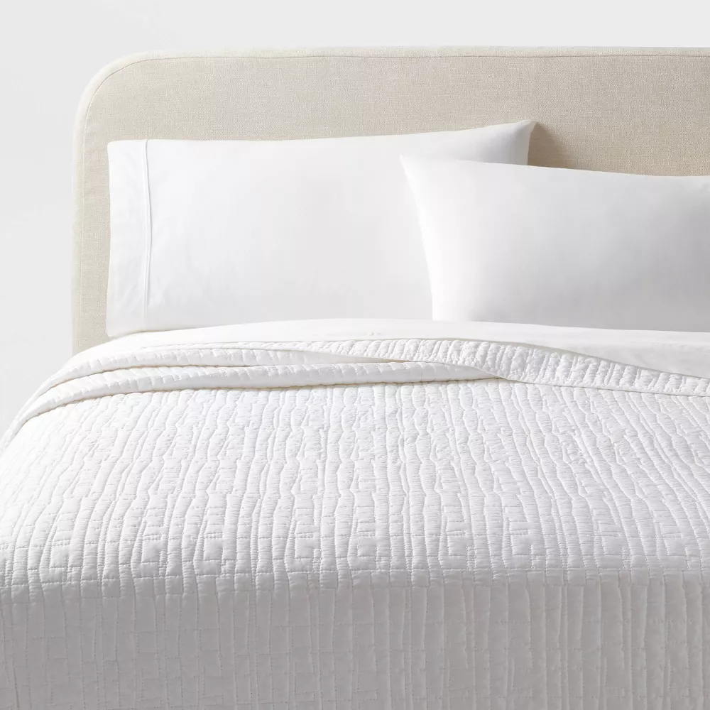 

King TENCEL Quilt Белый - Порог Threshold, цвет White
