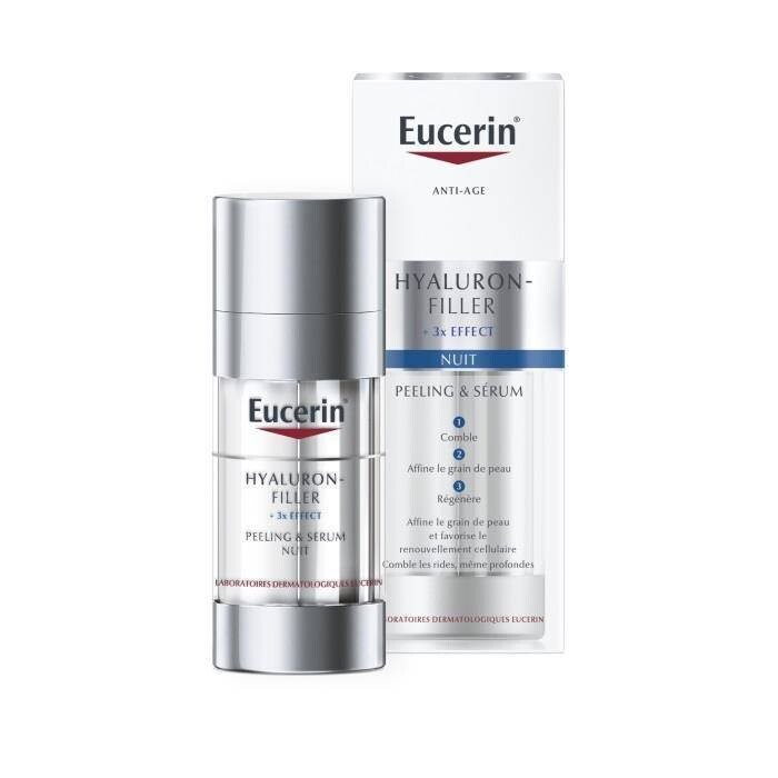 

Eucerin, Гиалурон-Филлер + 3x Эффект, Ночная сыворотка-пилинг, 30 мл