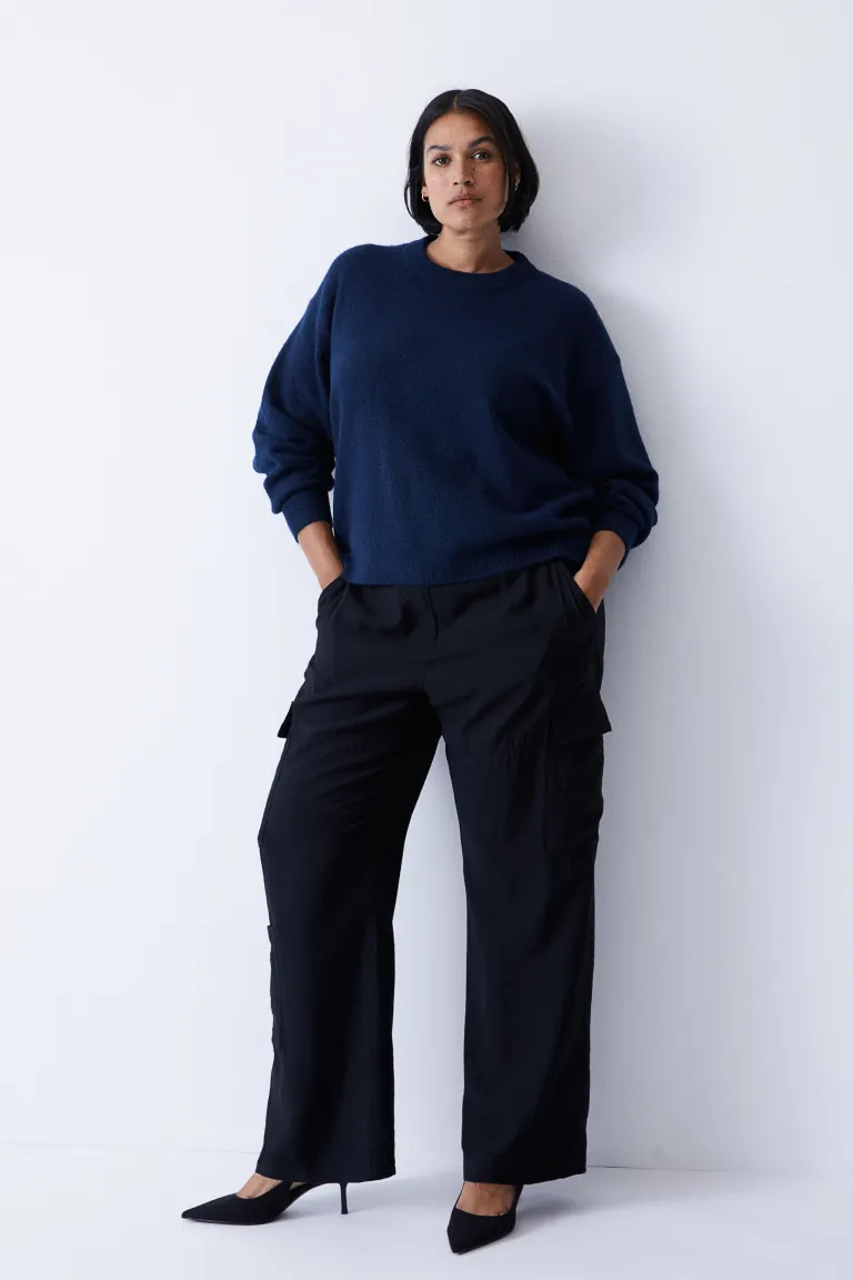 

Вязаная кофта H&M, синий