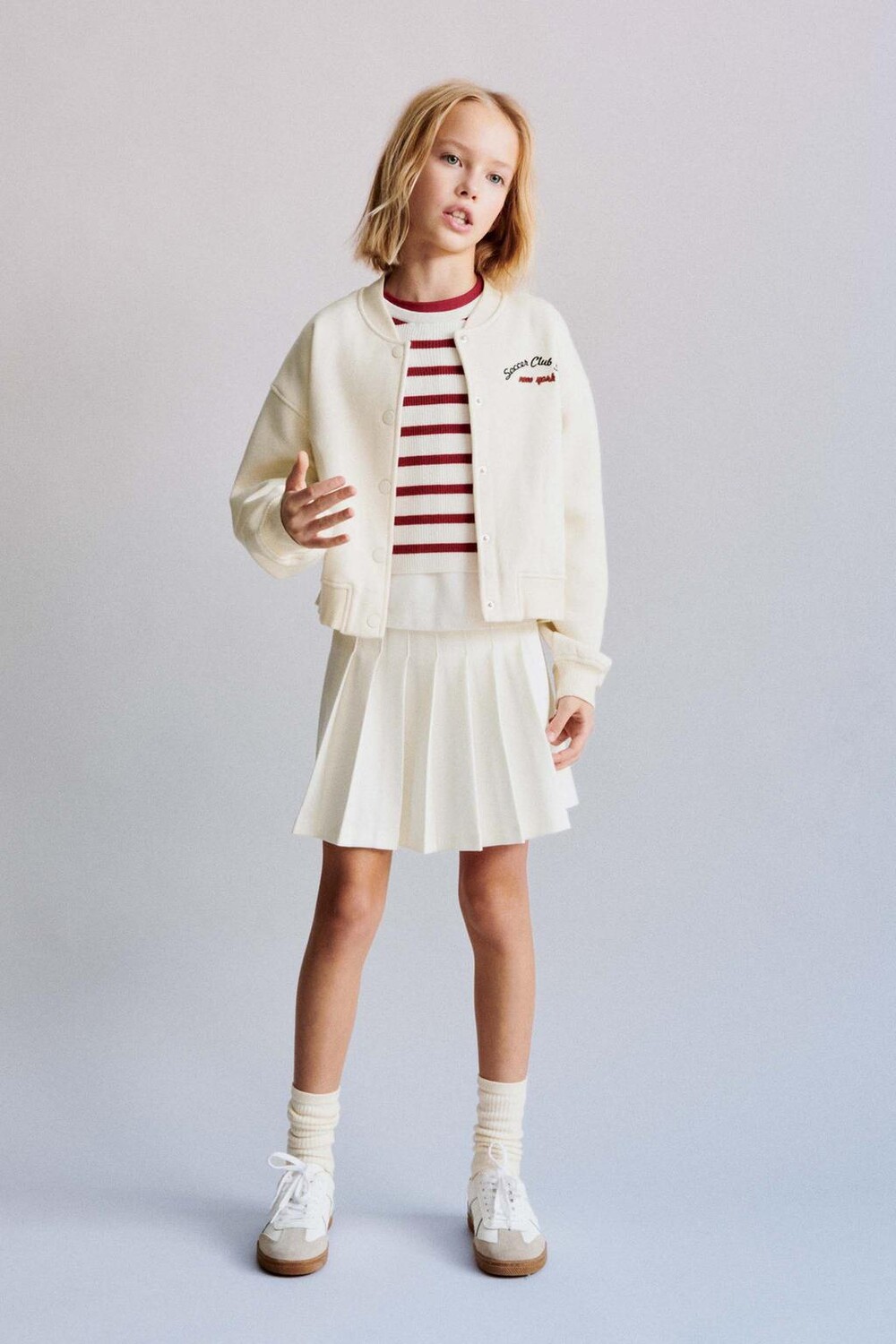 

Юбка с коробкой ZARA, светлый экрю