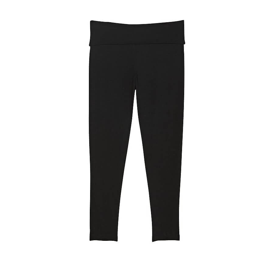

Леггинсы Victoria's Secret Yoga Mid-Rise Foldover, черный