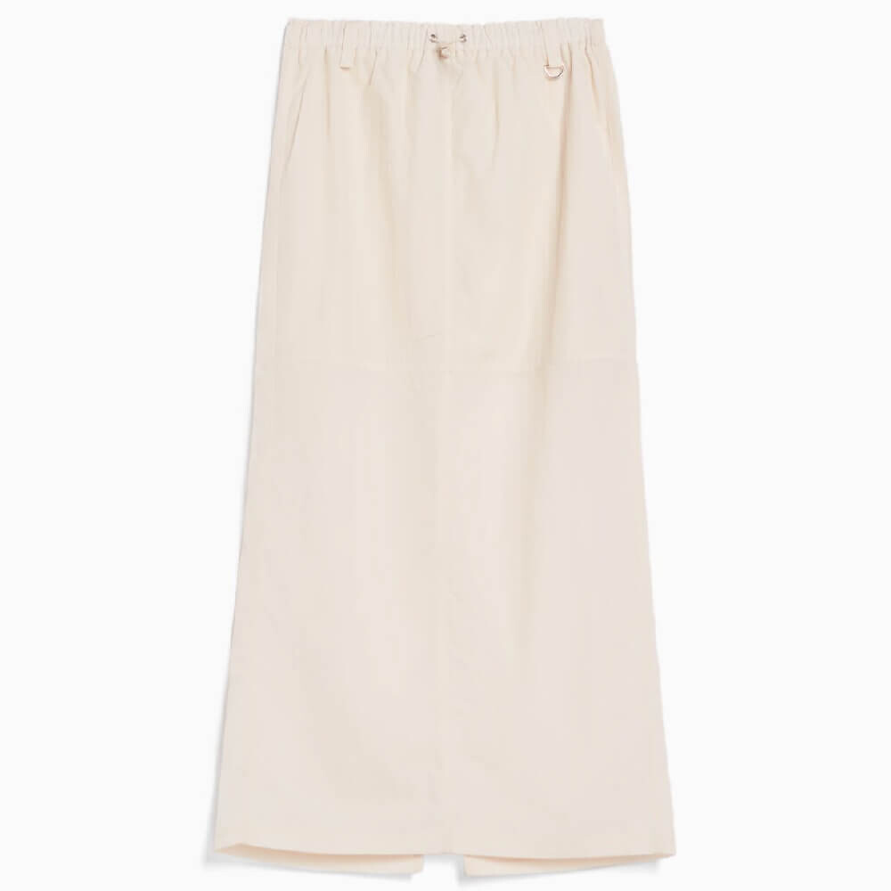 

Юбка Bershka Nylon Effect Midi, кремовый