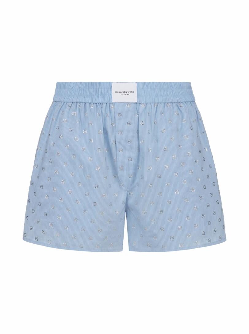 

Хлопковые шорты с монограммой Alexander Wang