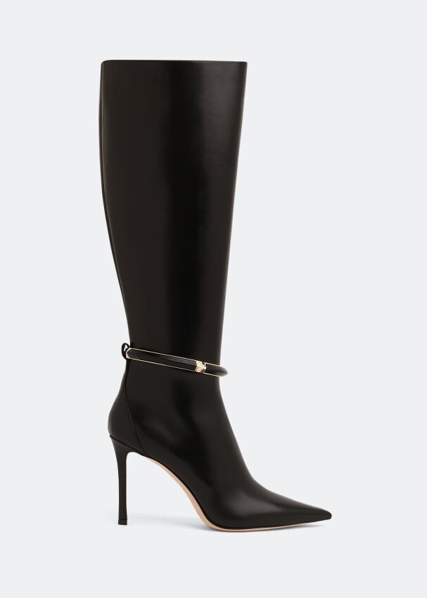 

Ботинки JIMMY CHOO Dreece 95 knee boots, черный