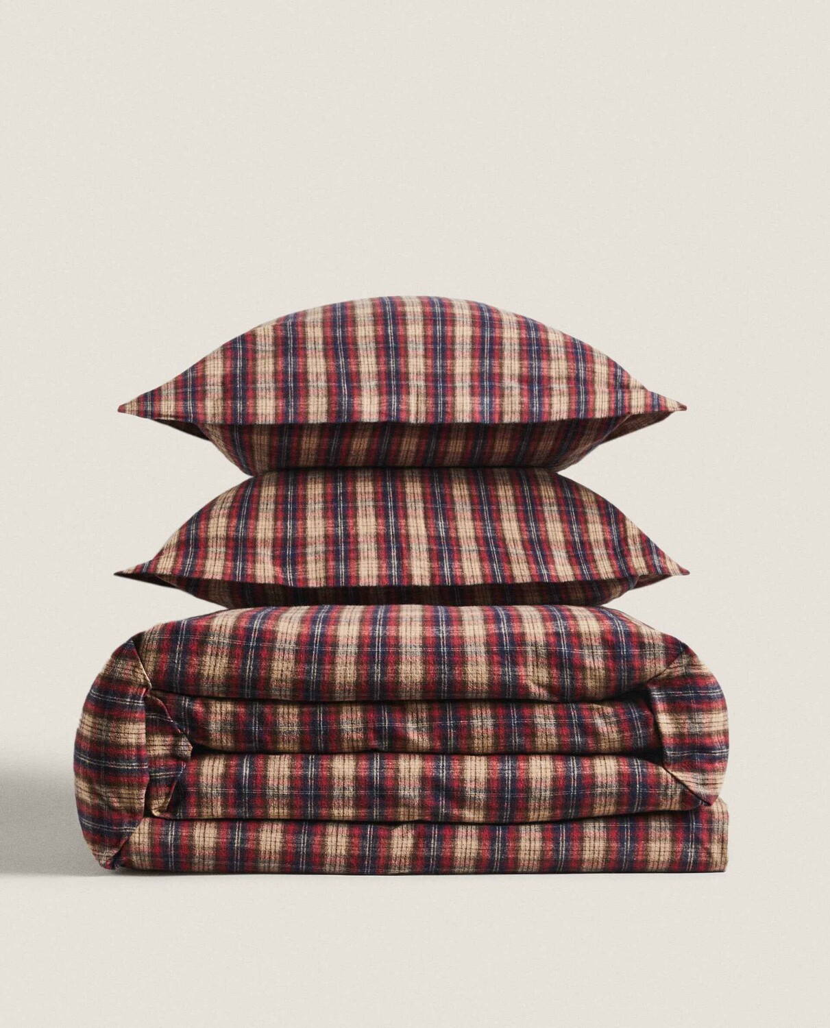 

Пододеяльник Zara Home Check Flannel Christmas Duvet, мультиколор