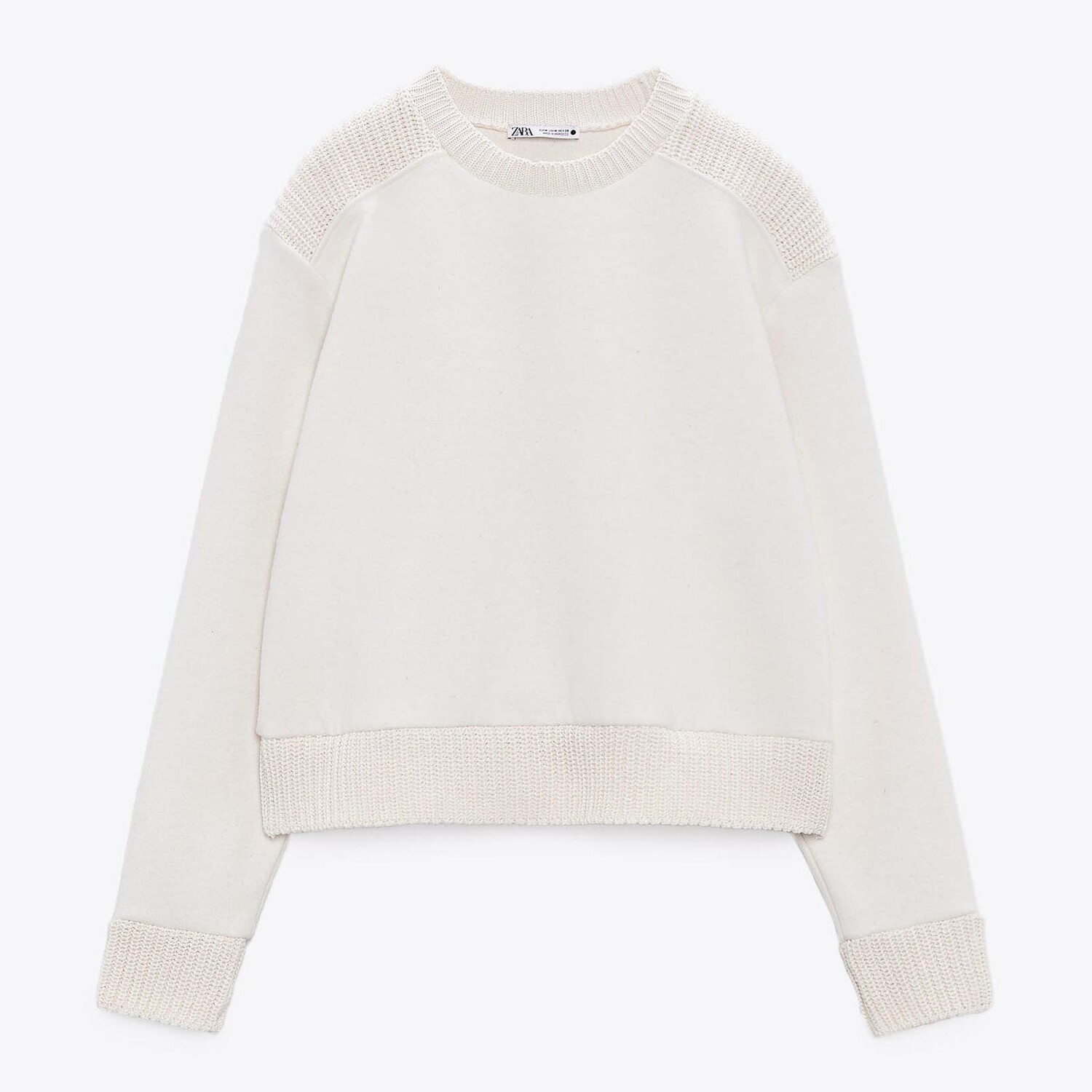

Свитшот Zara Soft Matching, кремовый