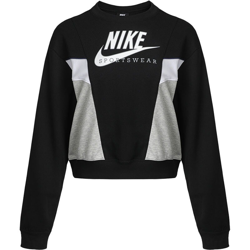 

Свитшот Nike Sportswear Long-sleeved, черный/мультиколор