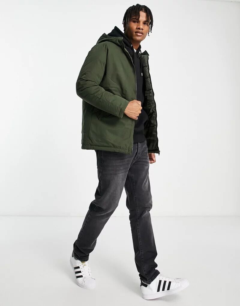 

Техническая парка цвета хаки Jack & Jones Originals