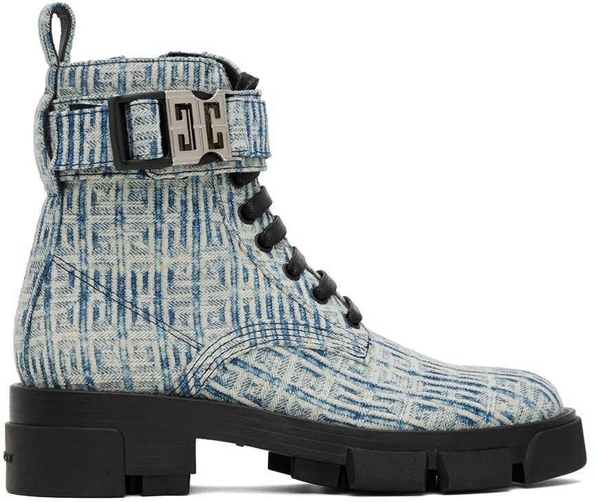 

Синие сапоги терра Givenchy