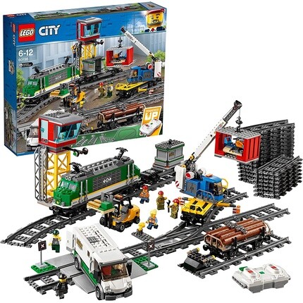 

Конструктор Lego 60198 City грузовой поезд с мотором на батарейках, Bluetooth