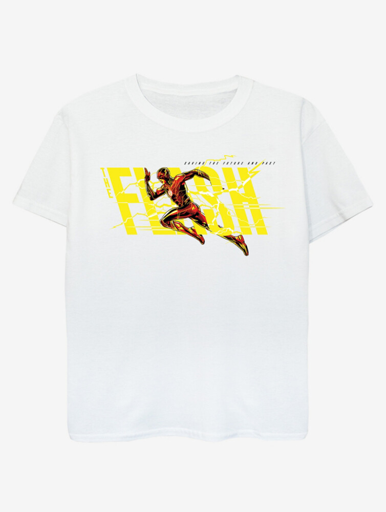 

Детская белая футболка с принтом NW2 The Flash Lightning Dash George., белый