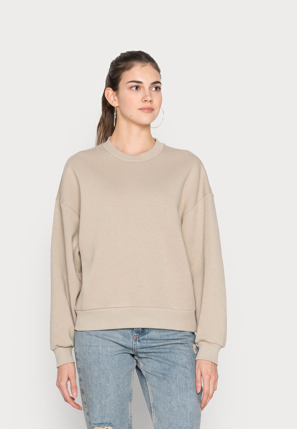 

Толстовка с капюшоном Gina Tricot, бежевый