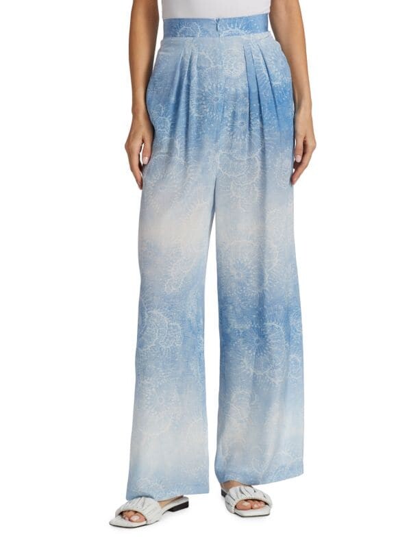

Брюки Широкие Beatriz Camacho Flor De Sal Agua, soft blue