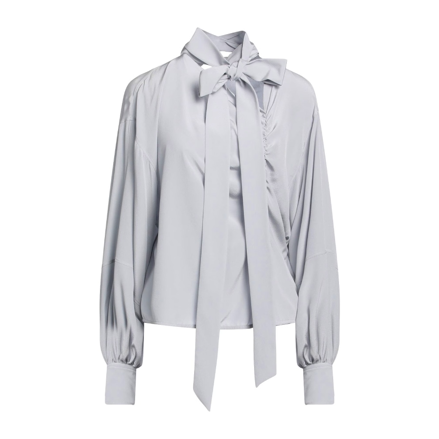 Блуза Victoria Beckham Silk, серый