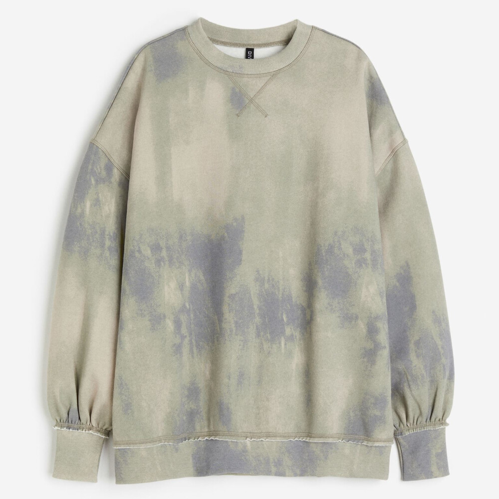 

Свитшот H&M Oversized, серо-бежевый