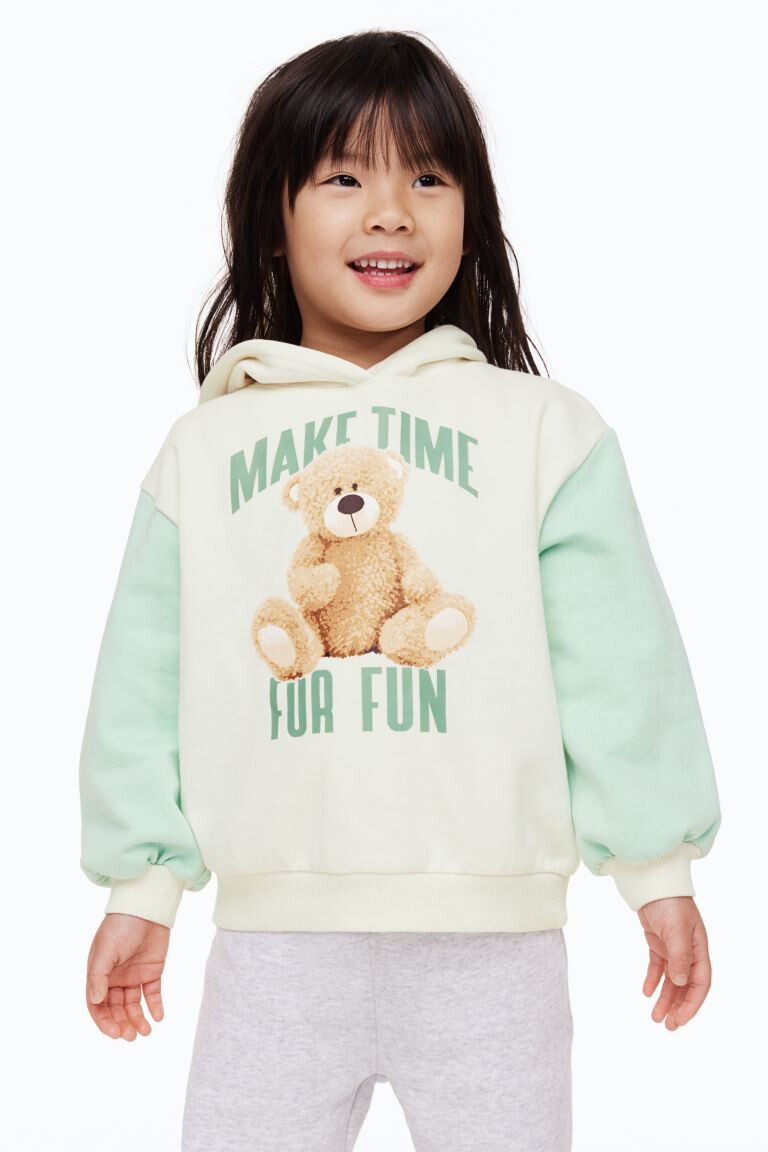 

Толстовка с принтом H&M, кремовый/медведь