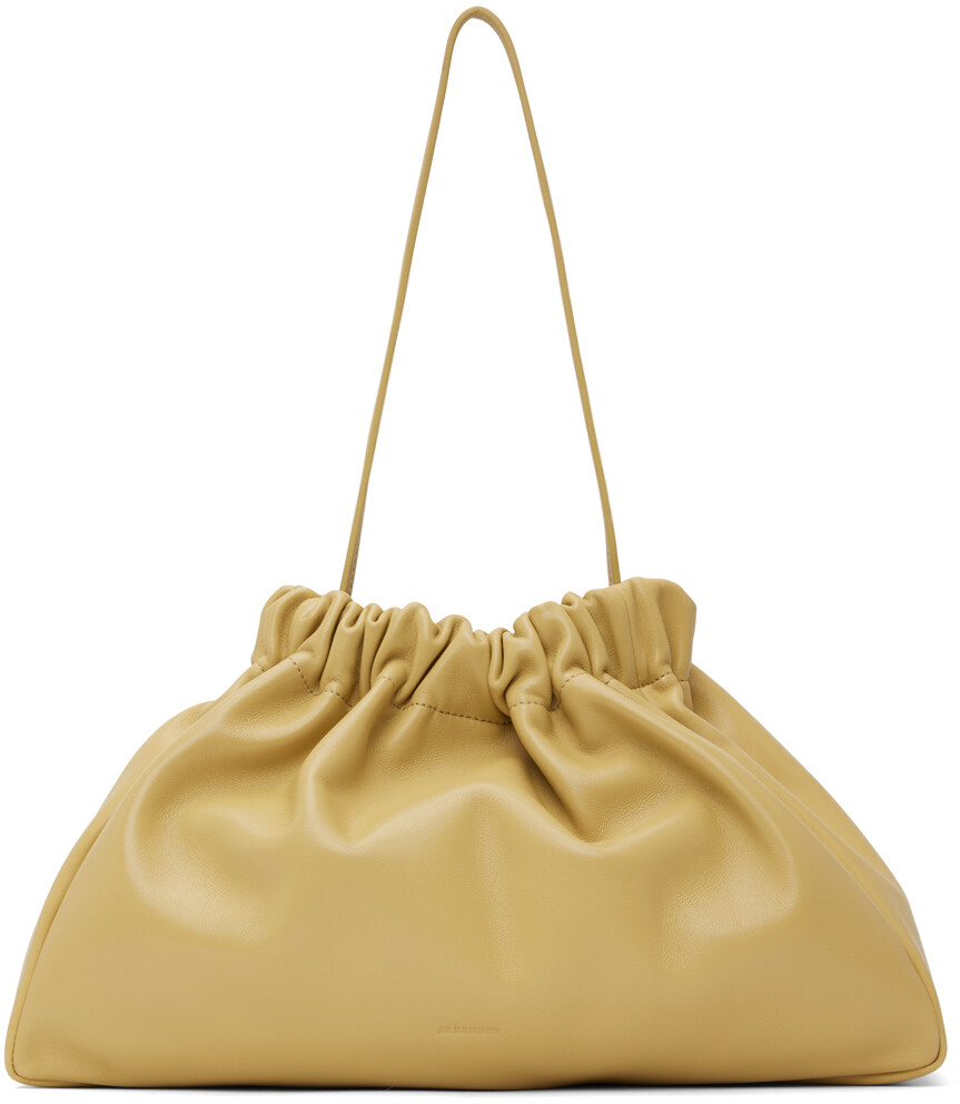

Коричневый хрустальный клатч Jil Sander