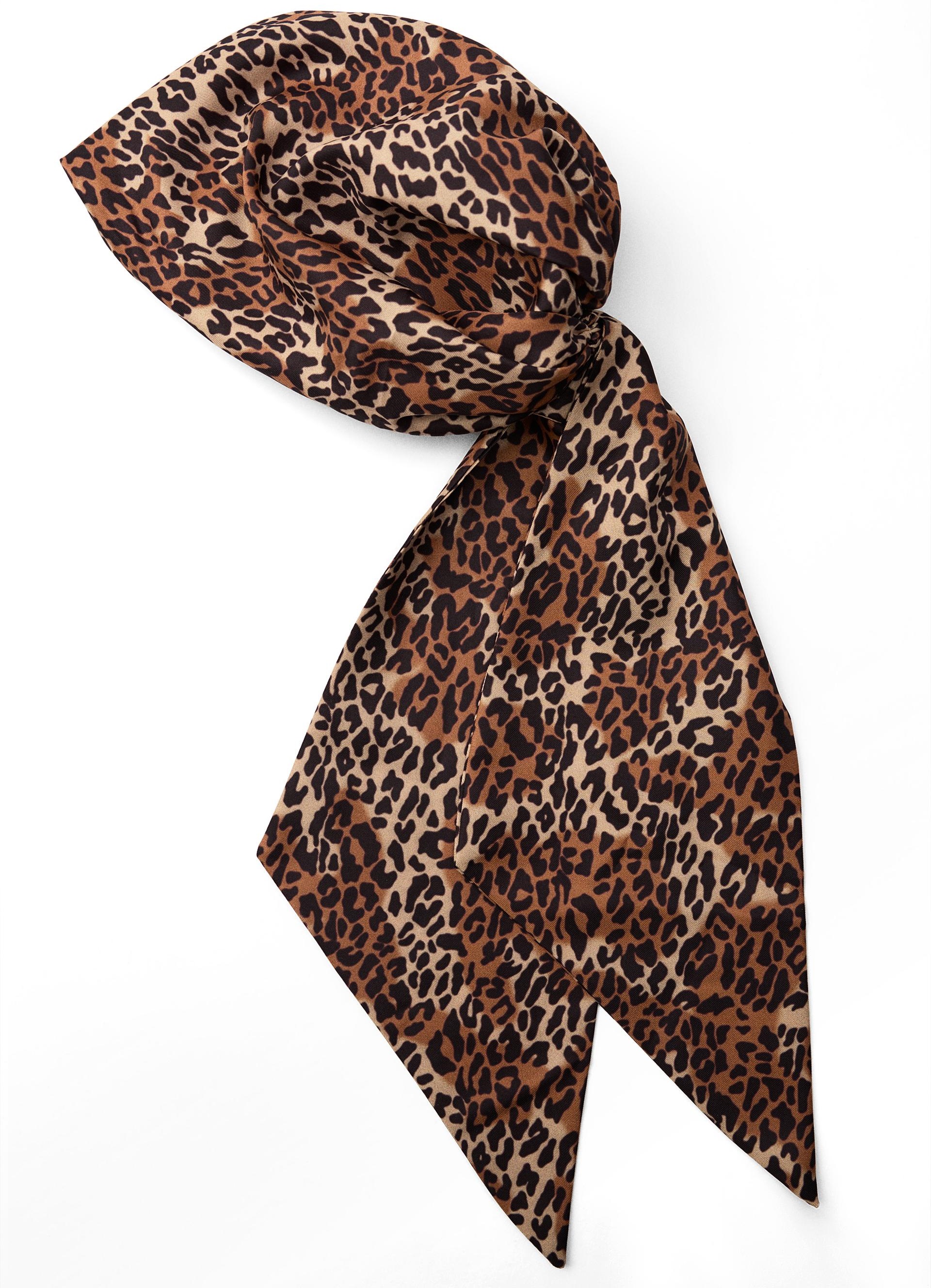 Косынка Zara Animal Print, мультиколор платье zara satin leopard animal print коричневый мультиколор