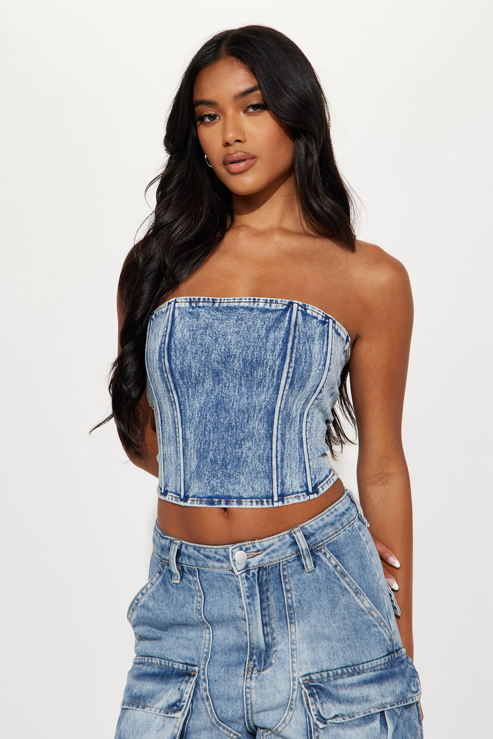 

Топ Fashion Nova IT10814, синий
