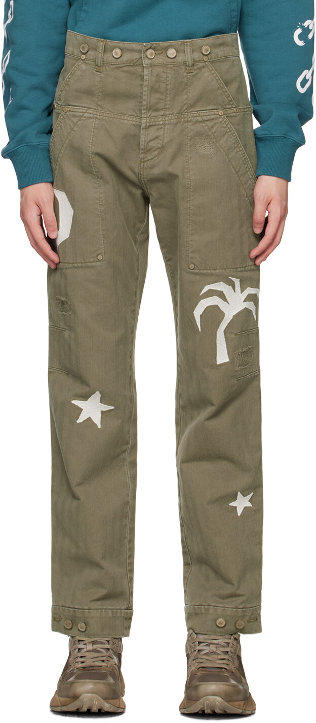 

Брюки карго цвета хаки 'Nightsky' Palm Angels