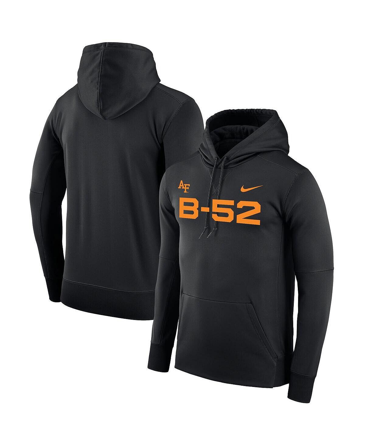 

Мужская черная худи air force falcons rivalry b-52 therma pullover Nike, черный