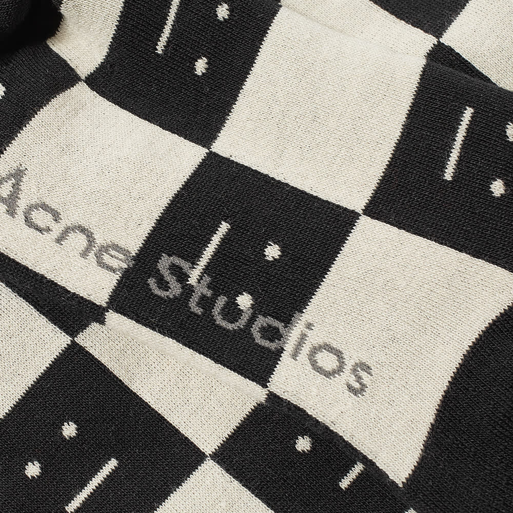 

Носки Acne Studios Zuko Checkerboard Face Socks