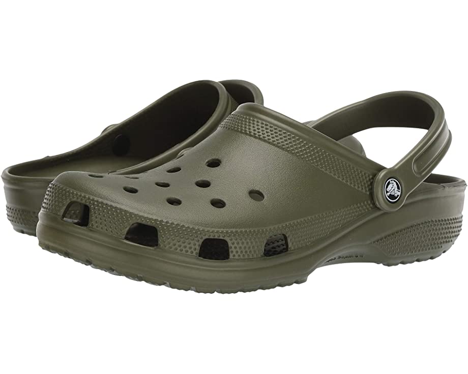 Сабо Classic Clog Crocs, армейский зеленый - фото