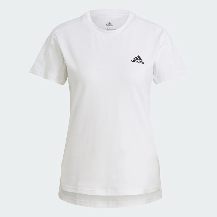 

Футболка Adidas Women Designed To Move Aeroready, белый/черный