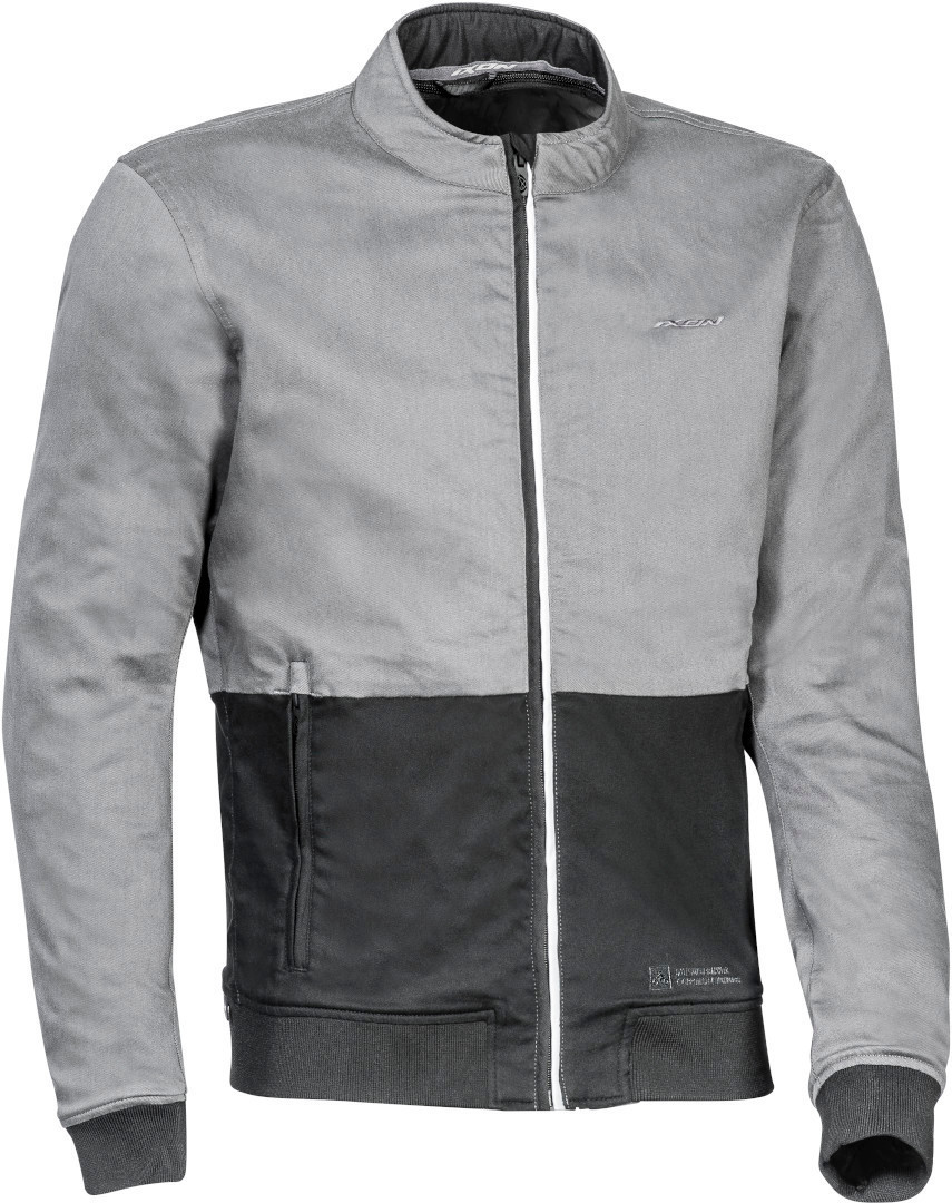 цена Куртка Ixon Fulham для мотоцикла Текстильная, серо-черная
