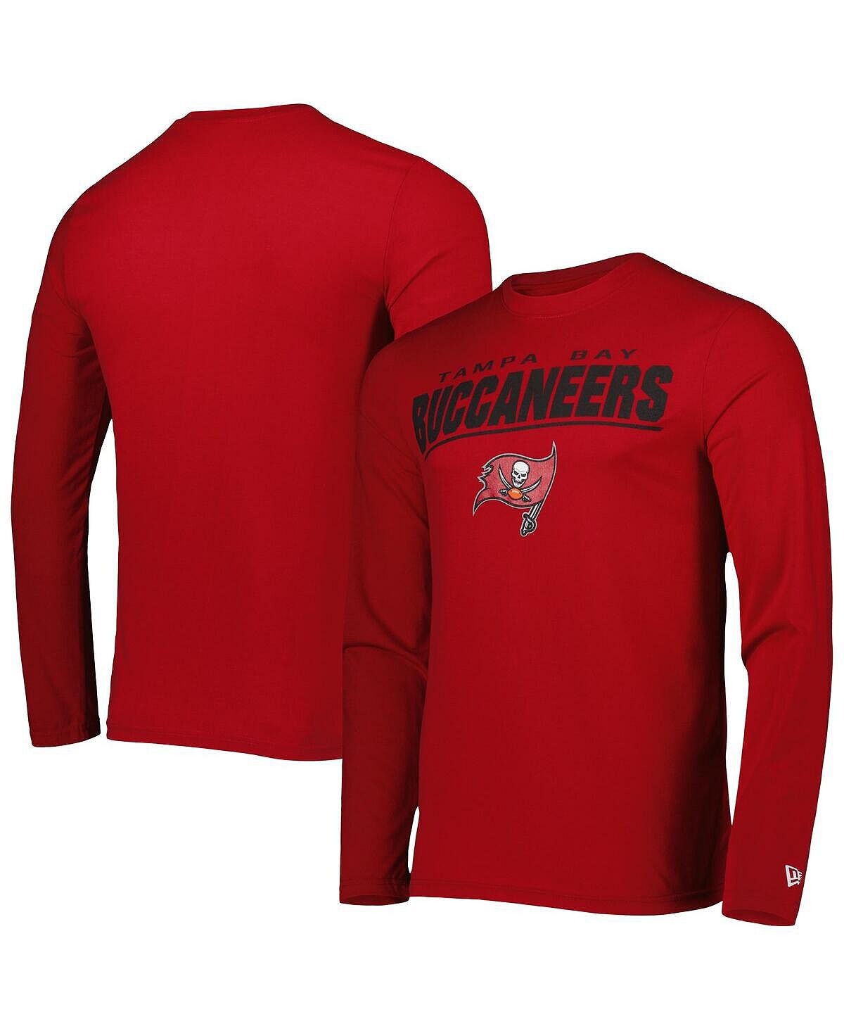 

Мужская красная футболка с длинным рукавом tampa bay buccaneers combine authentic stated New Era, красный