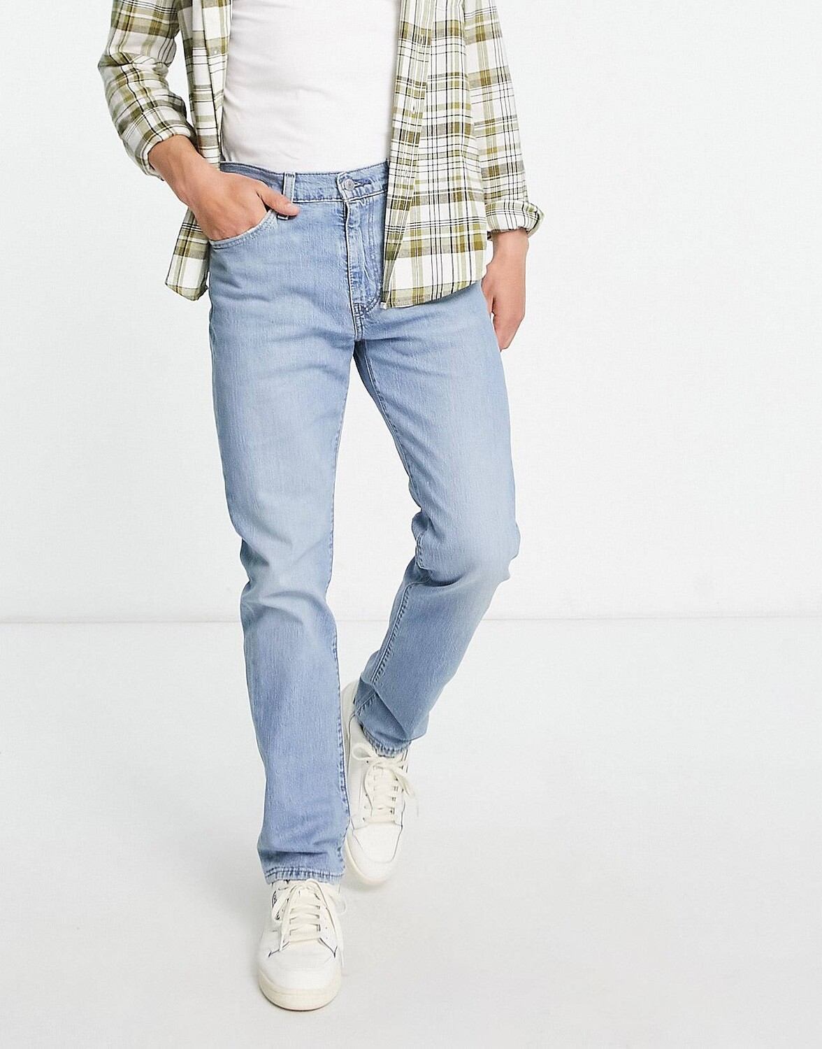 

Голубые зауженные джинсы Levi's 511